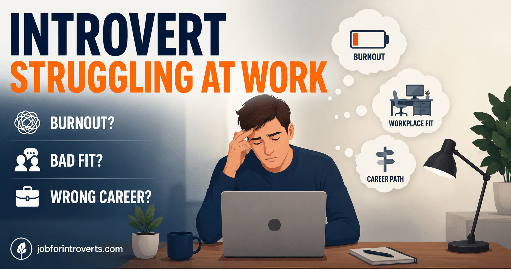 Introvert Struggling at Work? How to Tell If It’s Burnout, a Bad Fit, or the Wrong Career